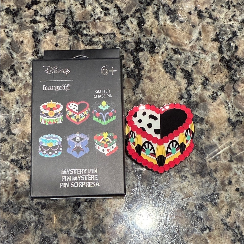 Loungefly Disney Villain Vintage Cake Blind Box Enamel Pin Cruella De Vil